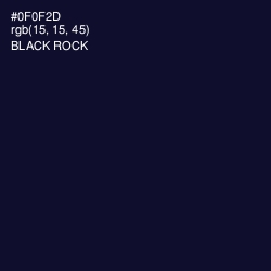 #0F0F2D - Black Rock Color Image